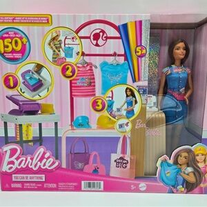 Barbie Make & Sell Boutique Playset with Brunette Doll You Can Be Anything NIB